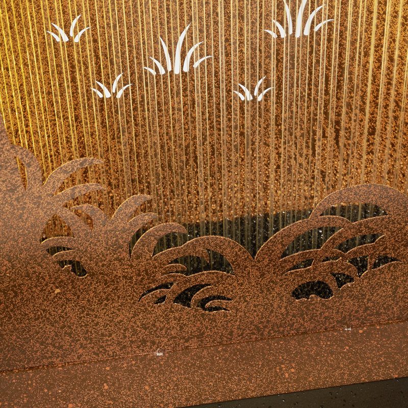 Hi-Line Gift Ltd. Forest Hollow Carved Fountain with LEDS